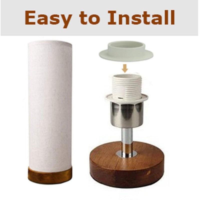 JNXQWE E26 E27 Light Socket Shade Ring,Plastic Lamp Shade Collar