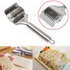 Stainless Steel Noodle Cutter and Lattice Roller - Pasta Spaghetti