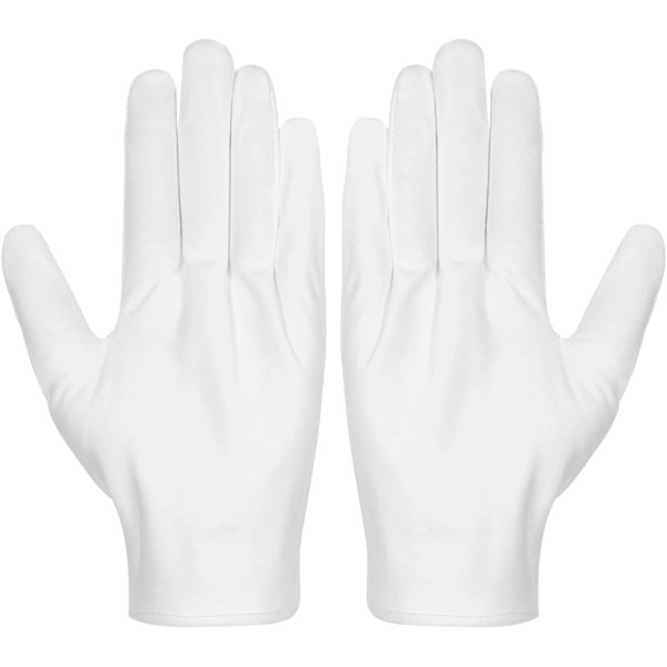 selizo Cotton Gloves, Selizo 3 Pairs White Gloves 3 Count