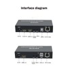 4K HDTV 120M KVM Extender HDMI-Compatible USB Extender Over CAT6