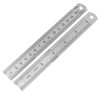 Siumir Stainless Steel Ruler, Metal Ruler, Double-Sided Edge Measuring Tool,