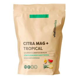 Citrato de Magnesio en Polvo con Colgeno Hidrolizado Puro 600g Sabor Frutas tropicales  Suplemento Alimenticio 100 Orgnico Keto Friendly y Gluten...  