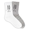 Alpha Phi Sorority Crew Socks for Women - Custom Printed