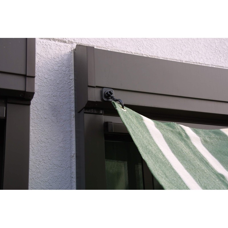 Takasho NMT-F11 O-Type Magnetic Hook for Sunshade/Awning, Black