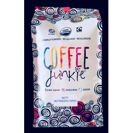 Coffee Junkie- Nutty Butterscotch Toffee- 3lb Whole Bean Coffee