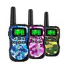 Huaker Kids Walkie Talkies,3 Pack 22 Channels 2 Way Radio