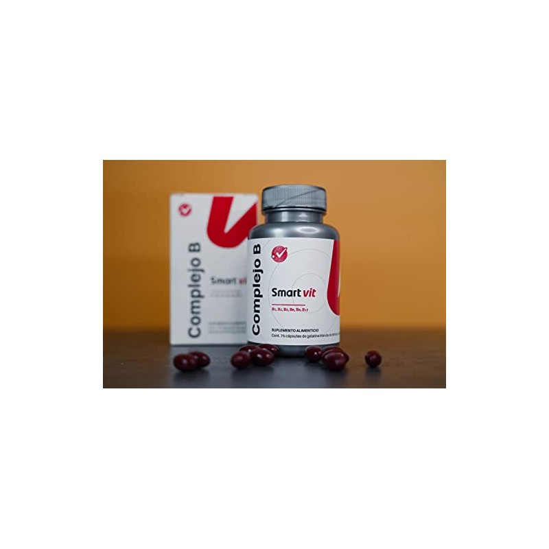 Smart Vit Complejo B 75 capsulas Suplemento Alimenticio Bio Caps