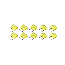 20A Automotive Mini Flat Fuse Blade Fuse Pack of 10