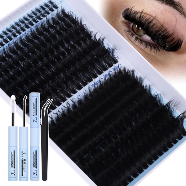 CORUSCATE Lash Clusters Kit with Bottom Lash Extension Kit Thick