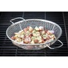 TableCraft BBQ Stainless Steel Cast Iron 16-Inch Round Grilling Basket,
