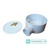 White 25mm PVC Conduit Box 1 Way Terminal Box with