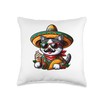 Cinco De Meow Funny Cat Taco Mexican Fiesta Throw Pillow