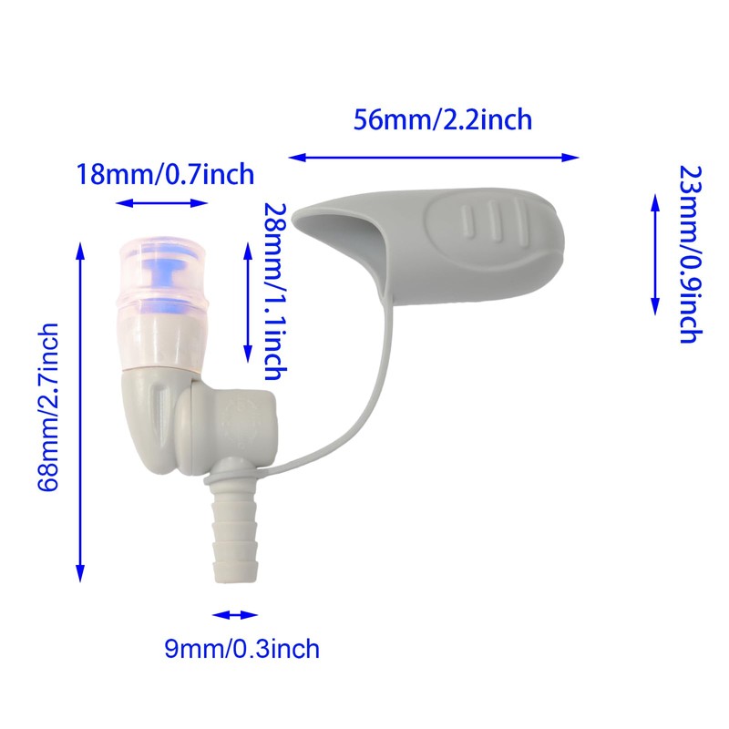 JMTEEA Hydration Bladder Bite Valve Replacement Mouthpiece Fit for Any