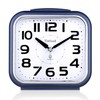 Tinload 5.5" Large Analog Alarm Clock Silent Non Ticking, Gentle