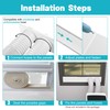 Chiligent Dual Hose Portable Air Conditioner Window Kit, 5.9" Diameter