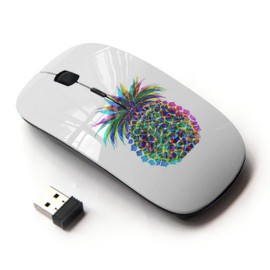KOOLmouse [ Optical 2.4G Wireless Mouse [ Psychedelic Pineapple Colors Art Fruit ]