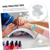 Baluue 2 Sets of Fan-Shaped Nail Display Boards for Nail