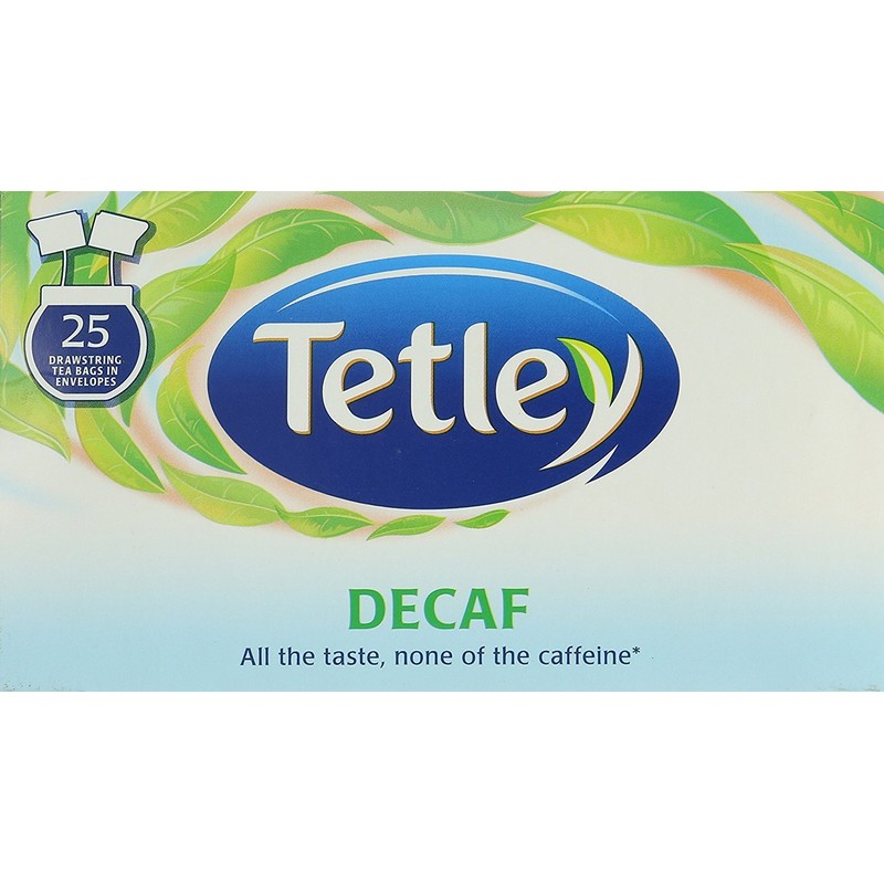 Tetley Decaffeinated Tea Bags Drawstring in Envelope - Pack of