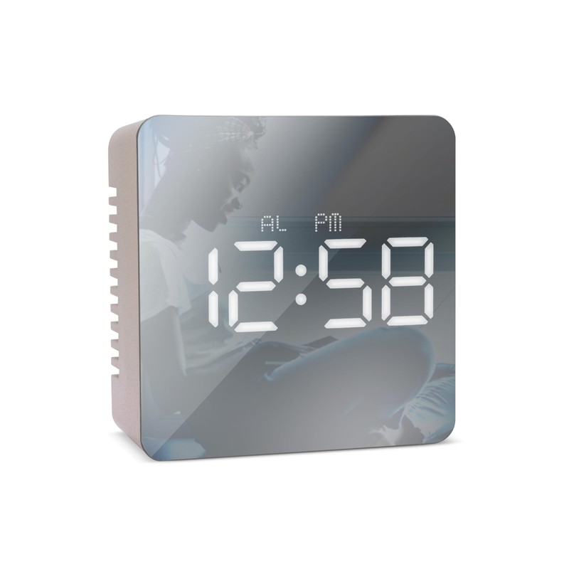 Acctim Lexington Digital Alarm Clock Crescendo Alarm Temperature Display LED