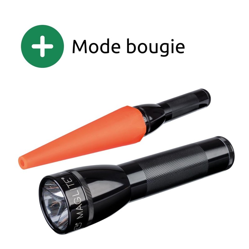 ML25LT-J201G MagLite, 2C Cell, Twist Head, 177 Lumens,Black