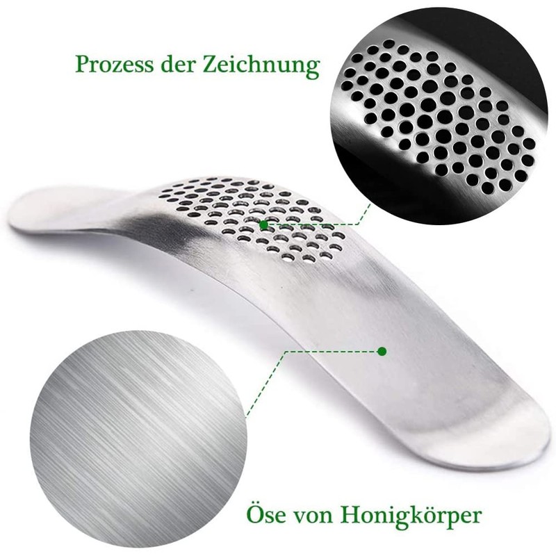 THETAG Garlic press, garlic press, stainless steel garlic mill, tools