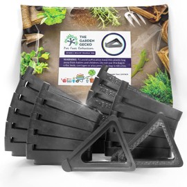 The Garden Gecko Topffüße für Blumentöpfe und Blumen im Freien, Vollgummi-Topferhöhungen mit Einer maßgeschneiderten rutschfesten Oberfläche | 24 dreieckige Hohle Topfzehen-Stücke