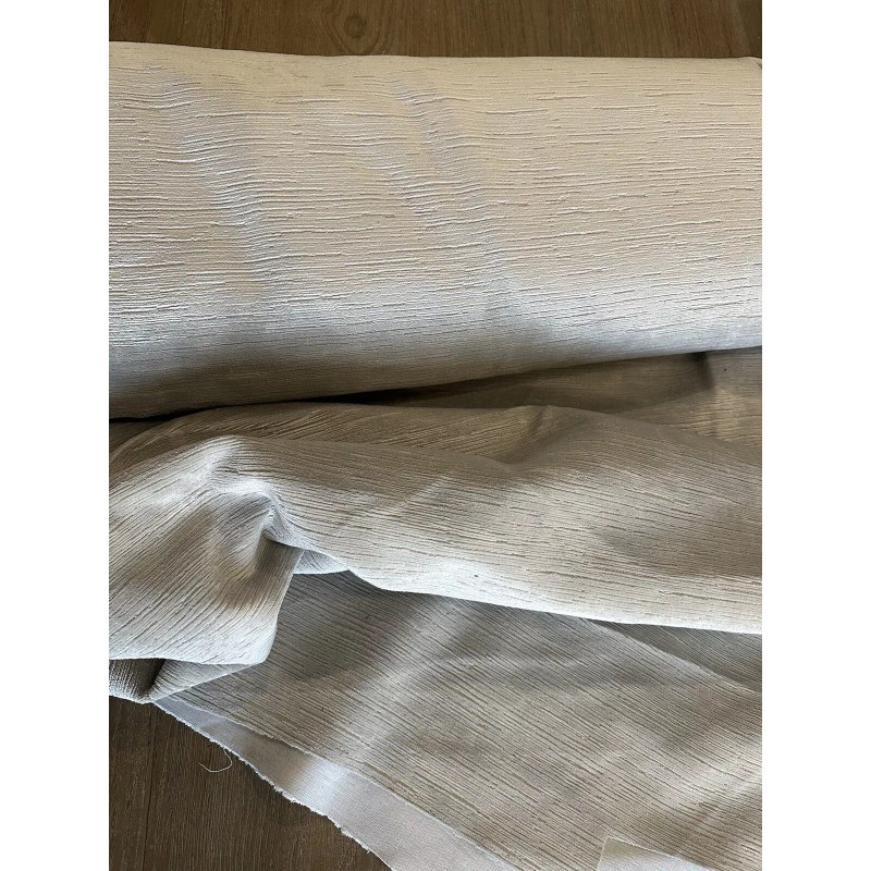 Designer Velvet Distressed Fabric Light cool Gray