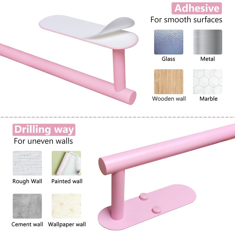 Gewtur Kitchen Roll Holder Pink Kitchen Roll Holder No Drilling