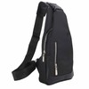 Small Chest Bag Black Color Oxford Fabric Sling Backpack with