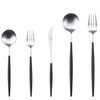 Kuchipole Single Item Dessert Fork GO.07 Silver x Black