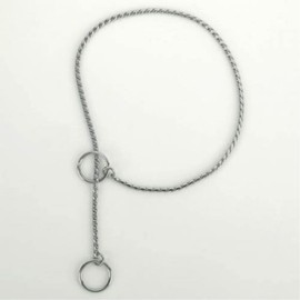 Guardian Gear X-Fine Chrome Snake-Chain Dog Collar, 20"