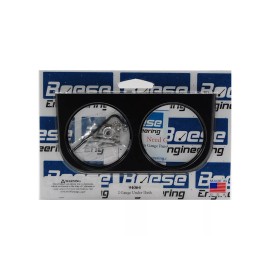 Boese Engineering and Auto Meter Under Dash 2 Gauge Console Panel Classic / Dolphin Aluminum Black Made in USA