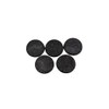 Round Gaming Bases Set, 25mm to 80mm Sizes, Black Textured