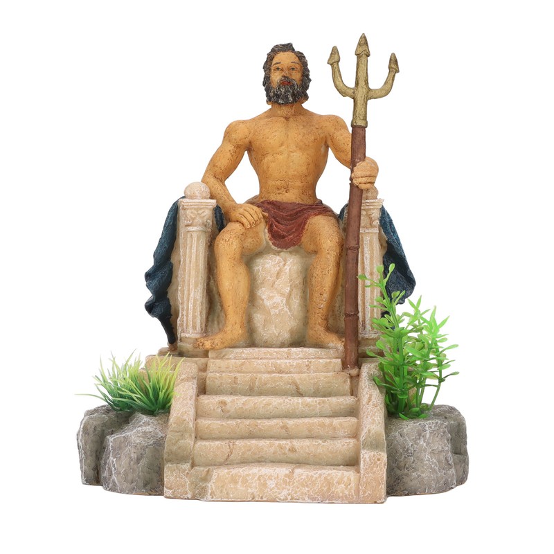 Simulation King Statue Aquarium Decoration Resin Safe Fish Tank Decoration
