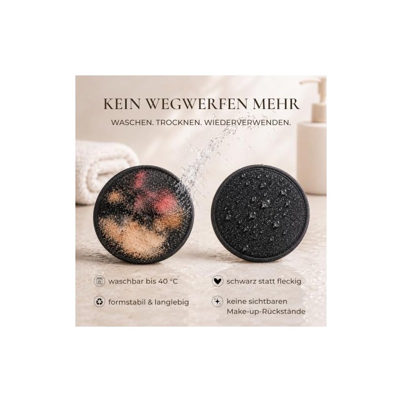 Washable make-up removal pads, complete make-up removal set | 10
