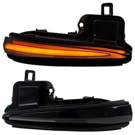 HIGH FLYING Car Accessories Side Mirrors LED Sequential Dynamic Blackout Turn Signal Lights Indicator 2pcs/Pair for Toyota Tacoma 16-23, RAV4 19-25, Highlander 2020-2025 (Blackout)