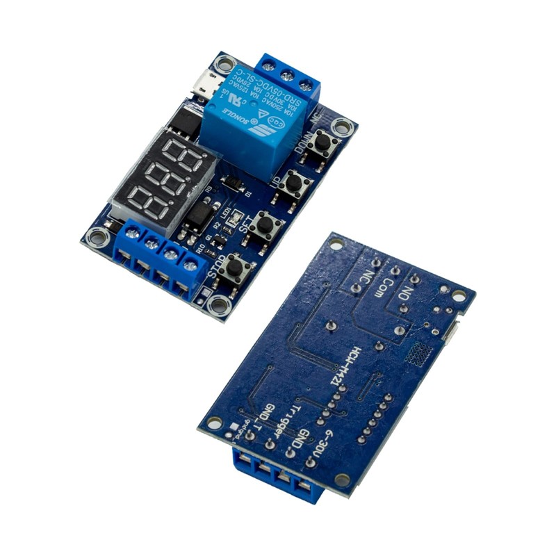 6Pcs DC6-30V Programmable Timer Relay Module with LCD Display Delay