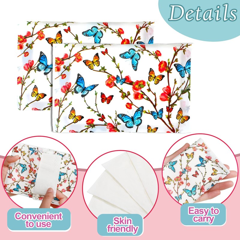 50 Packs Facial Tissue Packs Travel Tissues Size Disposable Pocket