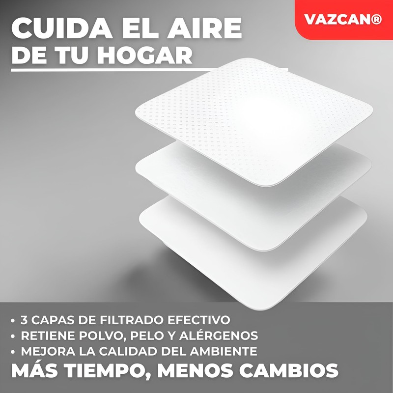 VAZCAN® 6 Replacement Bags Compatible with Cecotec Conga 2299, 2499,