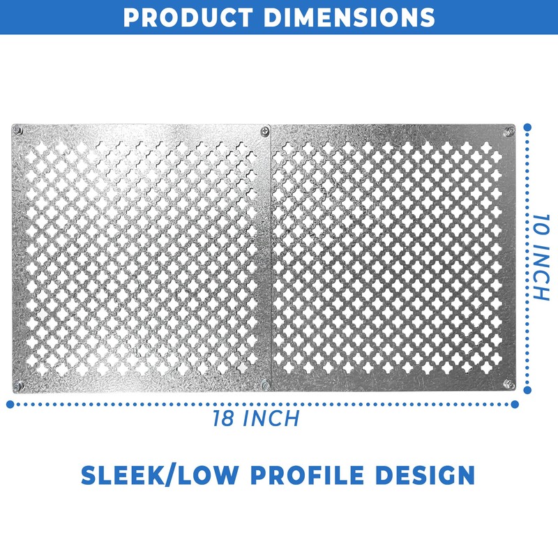 Tjernlund 18” x 10” Crawl Space Steel Vent Cover “Morning