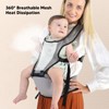 Baby Carrier with Hip Seat Adjustable Strap Ergonomic Breathable Mesh