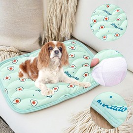 SHIAOMIN Pet Cooling Bed Mat - Dog Cat Bed Mat Dog Cushion Pad Summer Cool Mat for Cats Dogs (Green, Large)