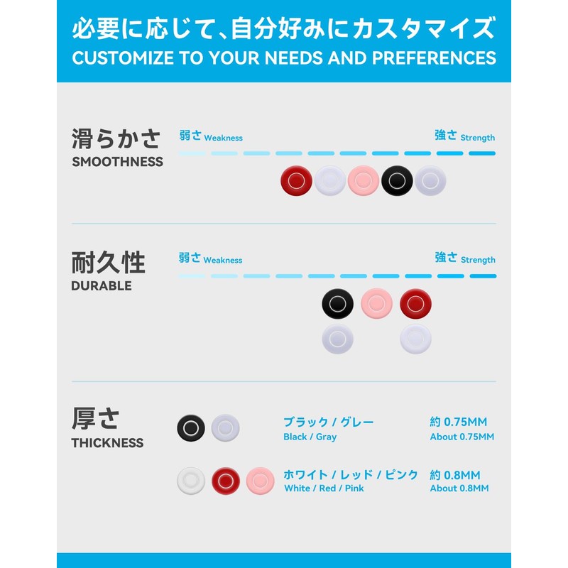 TALONGAMES Super Smooth Mouse Feet Skates Rounded Curved Edges Super