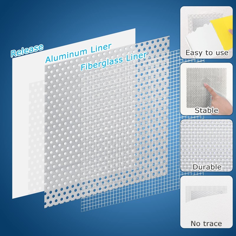8 Pack 6 * 6 Inch Drywall Repair Patch, Drywall