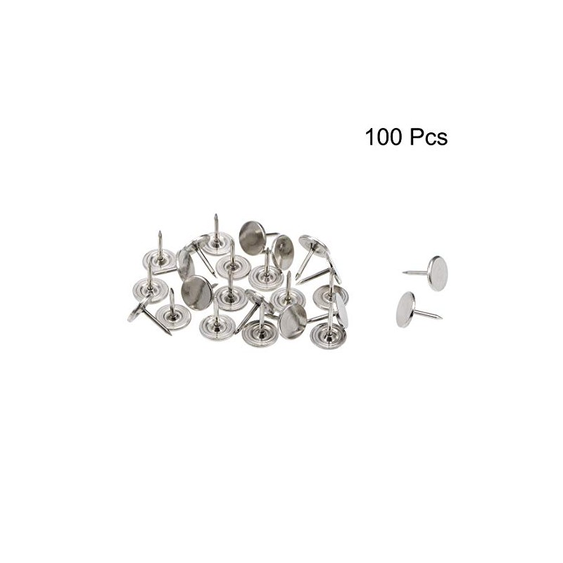 sourcing map Upholstery Pins 11 mm x 13 mm Flat