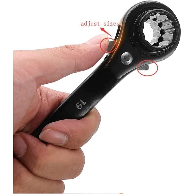 Elecbee Scaffold Podger Ratchet Spanner Ratchet Wrench Double Ratchet Multifunctional
