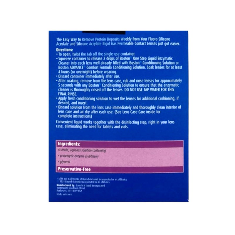 Boston One Step Liquid Enzymatic Cleaner – Protein Remover for