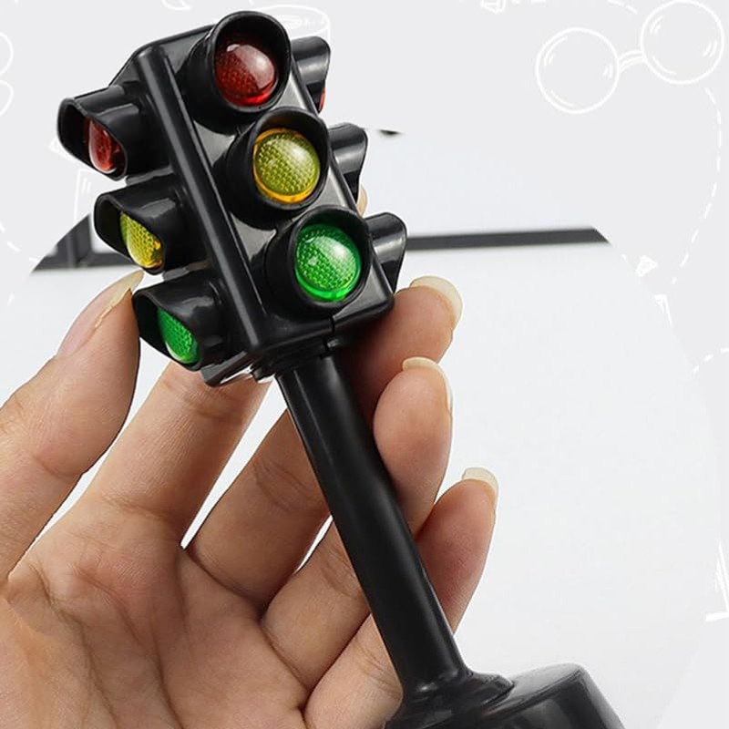 Garneck 12Pcs Kids Traffic Light Toy Simulation Mini Traffic Signal