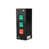 Garage Door Control Station, 3-Button Panel with Open/Close/Stop, Black
