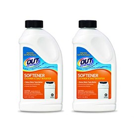 OUT Filter Mate Water Softener Cleaner and Salt Booster Powder, 24 oz Bottle 2-Pack